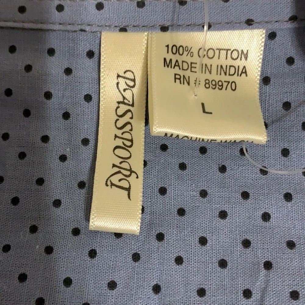 Blue Lightweight Women’s Plaid Shirt - Picture 5 of 6